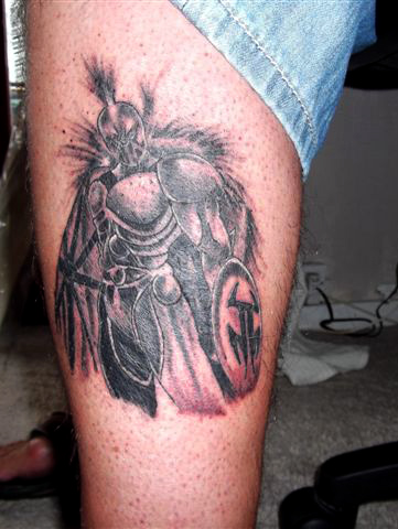 knight tattoo. tattoo. I saw the knight